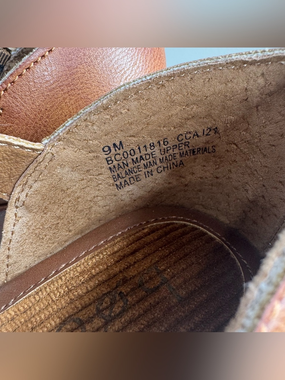 Born Brown Leather Mary Jane Wedge with Buckle - Picture 6 of 11